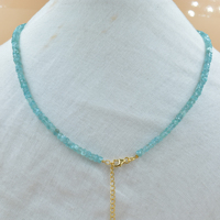 Dernier modèle Collier de perles en apatite naturelle 2023 Bijoux pour femmes et filles au meilleur prix Cocktail Wear Argent sterling 925