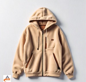 Sudadera de lana con capucha GSM 350 con estilo para hombre, ropa de invierno resistente al viento, Material de poliéster/algodón de alta calidad - Product Image 2