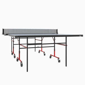 Table de tennis de table professionnelle Stag Iconic Sleek, mobile, pleine taille, plateau en MDF de 25 mm, anti-intempéries, design pliable - Product Image 3