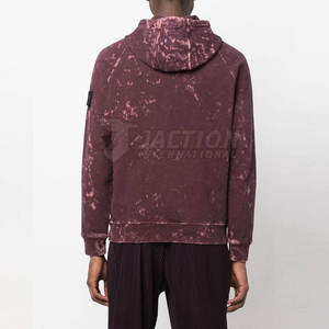 Fabricación de fábrica por encargo Hombres Basics Acid Wash Hoodies Hombres adultos Basics Acid Wash Hoodies - Product Image 4