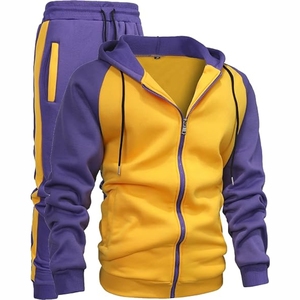 Conjuntos Deportivos Casuales de Dos Piezas para Hombre, Transpirables, de Forro Polar Estampado, de Spandex/Algodón, para Otoño e Invierno, con Logotipo Personalizado - Product Image 4