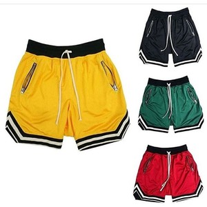 กางเกงขาสั้นบาสเก็ตบอลตาข่ายโพลีเอสเตอร์ระบายอากาศได้ดีแห้งเร็วสำหรับผู้ชายงานปักตามสั่ง - Product Image 2