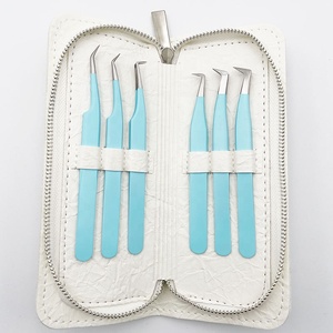 แหนบต่อขนตาปลายเรียบ สแตนเลสสีน้ำเงิน สำหรับต่อขนตาแบบมืออาชีพ รุ่น 733 - Product Image 6