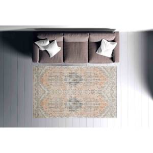 Alfombra Elegante con Estampado de Medallones, Alfombra de Entrada, Alfombra Antideslizante, con Pelo Suave - Product Image 1