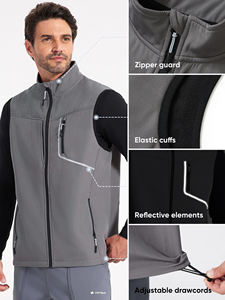 Greener Golf personnalisé extérieur SoftShell sublimant gilet extérieur sans manches veste Camping randonnée gilet sport hiver Golf gilet - Product Image 5