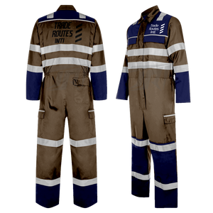 Ensemble de vêtements de travail de sécurité réfléchissants de haute qualité Chemise boutonnée à bavette en polyester imperméable pour les travailleurs en plein air - Product Image 3