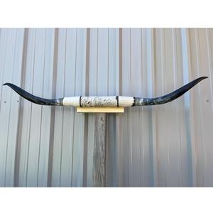 งานฝีมือแท้ ทำจากเขาสัตว์ เป็นมิตรกับสิ่งแวดล้อม ของตกแต่งผนัง ขัดเงาอย่างเป็นธรรมชาติ สไตล์บ้านไร่ - Product Image 1