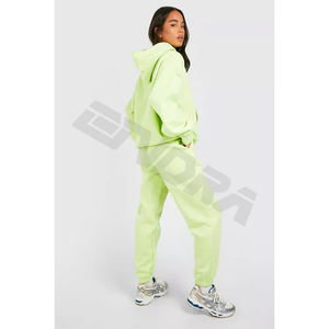 Venta al por mayor sudaderas con capucha de gran tamaño para mujer sudaderas con capucha de gimnasio para mujer Sudadera con capucha suelta recortada para mujer - Product Image 6