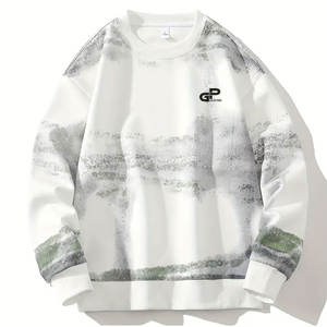 Sweat-shirt lourd et chaud pour homme, en molleton de coton doux, coupe décontractée, confortable pour l'entraînement en plein air et le port quotidien en hiver - Product Image 1