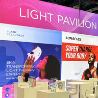 Stand d'exposition modulaire réutilisable 10 x 20 pieds avec boîte lumineuse pour salon professionnel de beauté, idéal pour les foires internationales de la beauté