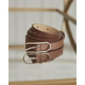 Cinturón de Cuero Vacuno Genuino Unisex de Longitud y Ancho Personalizados, Hebilla Cuadrada de Acero, Ecológico, Ligero, Impermeable, Informal - Product Image 2