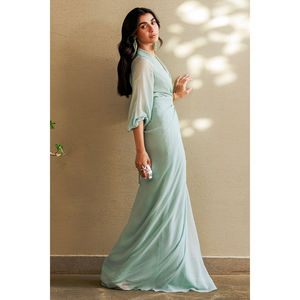 Robe d'été en mousseline de soie à taille empire pour femme <span class=keywords><strong>Aluna</strong></span> - Product Image 3
