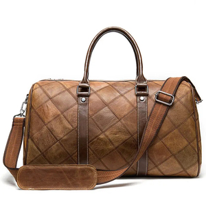 Sacs de voyage en cuir pour hommes, sacs de sport en cuir pour hommes, grands sacs de voyage pour week-end - Product Image 1