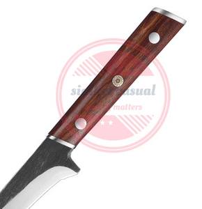 Cuchillo De Filete de cocina para deshuesar Acero inoxidable cuchillos de pescado con mango de madera - Product Image 3