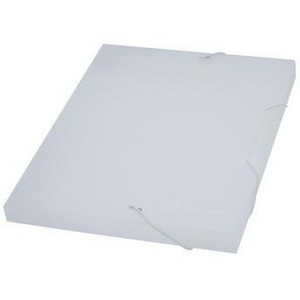 Soennecken A4 Polypropylene <b>File</b> <b>Box</b> 24.5 X 31.2 cm 25mm Elastic Closure Transparent - Product Image 1