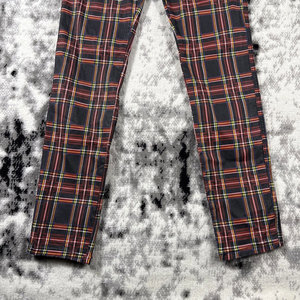 Pantalons pour femmes en gros, pantalon noir à carreaux écossais gothique grunge punk 2026 - Product Image 4