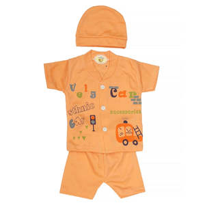 Trajes de 3 piezas para recién nacidos - Color melocotón - Product Image 1