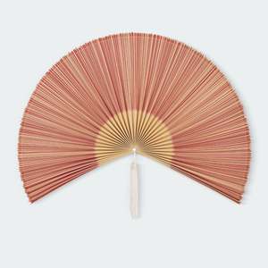 CHEAPSALE Lumière Rouge Bambou Éventail Géant Décor De Plusieurs Tailles Fabriqué à partir de Matériaux Naturels Écologique pour La Décoration Intérieure Hôtel Villas - Product Image 2