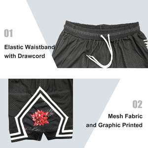 Pantalones cortos de baloncesto Teamwear a granel, opciones de marca personalizadas disponibles, ligeros, cómodos para deportes diarios - Product Image 4