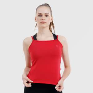 Camiseta Deportiva Transpirable de Tela Tejida Roja, Cómoda y Elegante - Product Image 5
