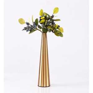 Juego de Jarrones de Flores Geométricos de Metal Dorado de Lujo Moderno para Centros de Mesa de Boda y Hogar, Maceta de Flores de Metal Decorativa Hecha a Mano - Product Image 6