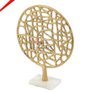 Look créatif objet décoratif en acier inoxydable métal fini argent pour bureau d'hôtel à domicile - Product Image 3