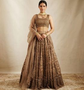 Designs traditionnels indiens fils avec séquence de travail nuptiale Lehenga Choli pour l'occasion de mariage de l'Inde - Product Image 3