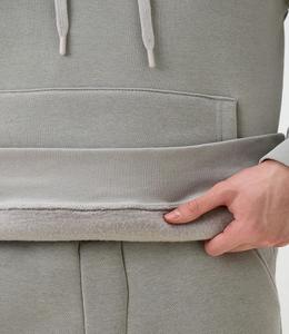 Ensemble de Survêtement d'Hiver de Qualité Supérieure pour Homme Imprimé Solide Polaire Écologique Sweat à Capuche avec Fermeture Éclair Coupe-Vent Joggers Grande Taille - Product Image 4