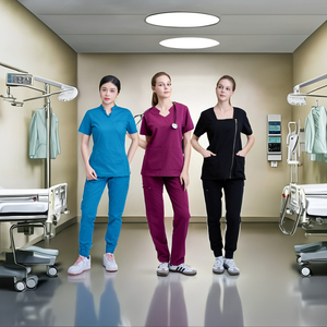 ชุดเครื่องแบบโรงพยาบาลผ้า-FMF ชุดยูนิฟอร์มโรงพยาบาลดีไซน์ทันสมัยกันน้ำสินค้าตรงจากโรงงาน - Product Image 1