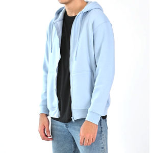 Sweat à capuche noir à fermeture éclair complète pour hommes de qualité supérieure nouveau manteau Streetwear design imprimé sweats à capuche pour hommes fabriqués par Dikson Sports - Product Image 2