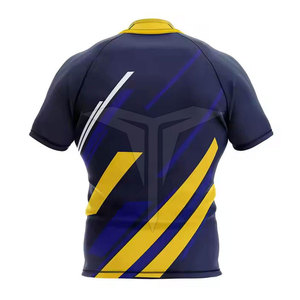 Fabrication en usine, design unique, respirant, maillot de rugby de haute qualité, logo personnalisé et design imprimé, séchage rapide, matière polyester. - Product Image 2