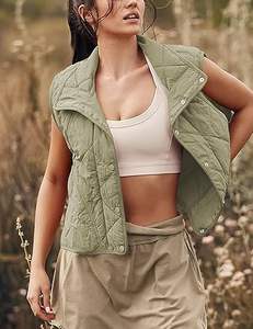 Venta Directa de Fábrica, Chaleco Acolchado con Cierre y Cuello en V, Personalizable, Transpirable, de Alta Calidad, para Hombre, Invierno, Casual - Product Image 4