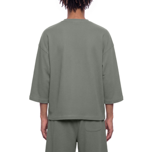 T-shirt ample en tissu gaufré pour homme et femme - Product Image 6