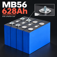 Cellule prismatique LiFePO4 Docan EVE MB56 628Ah 3.2V Grade A pour pack de batterie solaire DIY 16S 51.2V 32kWh pour stockage d'énergie domestique