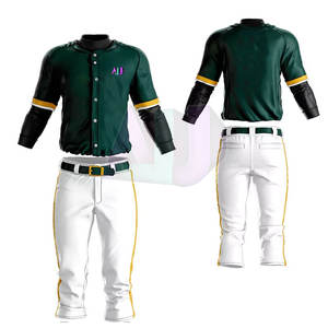 Uniforme de Béisbol Económico para Equipos Escolares, Jersey y Pantalones Personalizados, Tallas Grandes, 100% Poliéster, Todos los Tamaños, Colores y Diseños - Product Image 1
