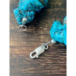 Southwest Bohemian Kingman Turquoise Sterling Silver <b>Beaded</b> <b>Bracelet</b> Handmade Kingman Turquoise Sterling Silver <b>Beaded</b> <b>Bracelet</b> - Product Image 5