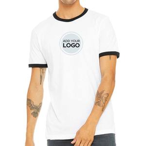 Camisetas Ringer Tri-blend con Logotipo Personalizado, Camisetas de Manga Corta para Hombre, Camisetas Casuales de Algodón - Product Image 5