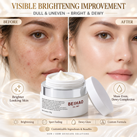 Crème Éclaircissante à la Niacinamide, Atténuation des Taches Brunes, Fini Rosé, Hydratant Visage pour Tous Types de Peau, Personnalisation ODM, Logo Privé