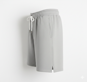 Shorts de sport pour homme en tissu Oxford 100 % coton doux, respirant et à séchage rapide, avec taille élastique et cordon de serrage, coupe décontractée, idéal pour l'entraînement et durable. - Product Image 2