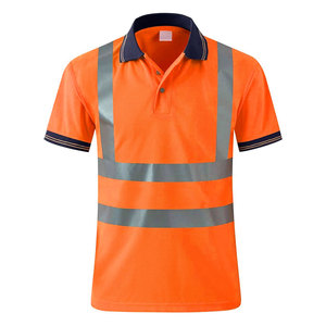 Polo de Seguridad Industrial Unisex de Alta Visibilidad, Fluorescente, Térmico, Ajustado, de Poliéster - Product Image 2