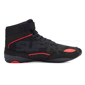 Chaussures de boxe en cuir pour hommes, légères, de haute qualité, à semelle souple et flexible, pour la gym et le sparring, faible MOQ, 2026 - Product Image 4