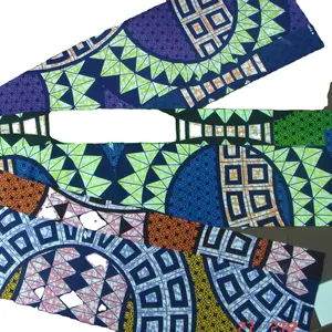 Tecidos de algodão duplex estampados em cera africana disponíveis em cores brilhantes, disponíveis em peças de 6 jardas, prontos para envio para todo o mundo