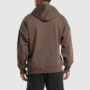 Nouvelle qualité pure personnalisée 100% coton respirant grande taille pull surdimensionné brodé éponge dessin animé impression à capuche hommes privé - Product Image 3