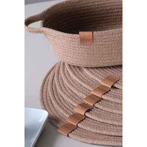 Ensemble de présentation de panier à pain Supla fait à la main, ensemble de vaisselle de table américaine pour pain, 6 pièces - Product Image 5