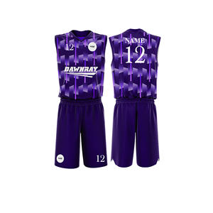 Uniforme d'équipe de basket-ball professionnel personnalisé, jersey et short en polyester respirant à séchage rapide, vêtements de sport d'équipe pour hommes, femmes et jeunes - Product Image 3