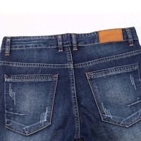 Fabricant de jeans Vente en gros Streetwear Cargo Jeans droits skinny empilés pour hommes Pantalon en denim pour hommes Jeans ornés de diamants pour hommes