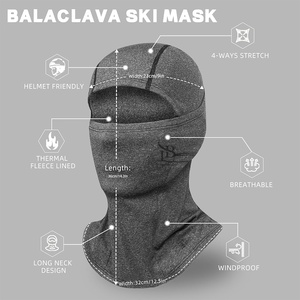 2025 gros confortable cou visage cagoule couleurs personnalisées rayé tricoté sport protecteur de visage respirant vente en plein air - Product Image 4