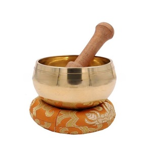 Cuencos de meditación tibetanos de latón de calidad garantizada Cuencos de sonido de canto espiritual de metal pulido a precio mayorista Costo razonable - Product Image 2