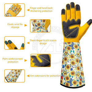 Guantes de Jardinería de Cuero Duraderos, Impermeables y Resistentes a Cortes, Personalizados con su Propio Diseño - Product Image 2