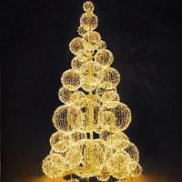 Outdoor 3D LED Weihnachtsbaum-Licht Drahtgestell-Motiv Beleuchtungsskulptur für Kommerzielle Feiertagsbeleuchtung Dekorationen